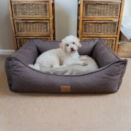 All Pond Solutions Allpetsolutions Willow Premium Luxury Dog Bed - Chocolate Truffle