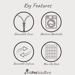 All Pond Solutions Allpetsolutions Willow Premium Luxury Dog Bed - Chocolate Truffle - thumbnail 7