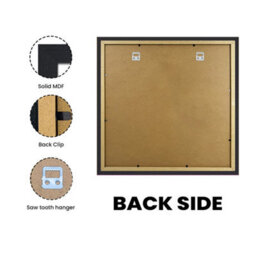 "AK Frames 19X19"" Black Poster Frame - Modern Picture Frame For Wall Art, Prints And Photos - Durable And Stylish Display Frame" - thumbnail 2