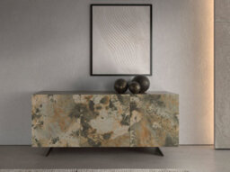 Angel Cerda Stylish Metallic Taupe Wood Sideboard For Modern Living Rooms - thumbnail 2