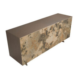 Angel Cerda Stylish Metallic Taupe Wood Sideboard For Modern Living Rooms - thumbnail 6