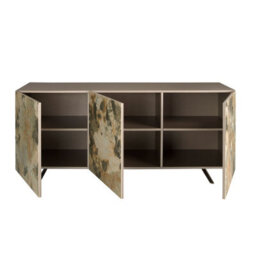 Angel Cerda Stylish Metallic Taupe Wood Sideboard For Modern Living Rooms - thumbnail 5