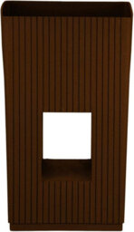 Simpa 2Pc Brown Cubic Modern Plastic Planter. - thumbnail 2