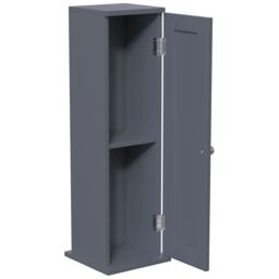 Hayle Matt Grey Freestanding Toilet Roll Holder Cupboard (H)650mm (W)200mm - thumbnail 2
