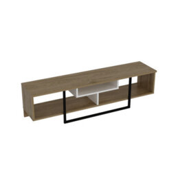 Decorotika Astona Tv Stand Tv Unit For Tvs Up To 65 Inch Oak White And Black - thumbnail 3