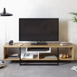 Decorotika Astona Tv Stand Tv Unit For Tvs Up To 65 Inch Oak White And Black