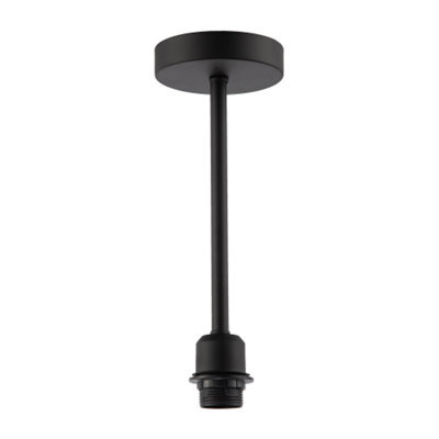 Happy Homewares Classic Matte Black Ceiling Light Fixture To Showcase Lamp Shades - image 1