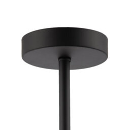 Happy Homewares Classic Matte Black Ceiling Light Fixture To Showcase Lamp Shades - thumbnail 3