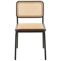 Beliani Set Of 2 Dining Chairs Corvallis Pe Rattan Brown - thumbnail 5