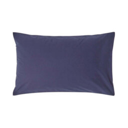 Homescapes Navy Blue Egyptian Cotton Housewife Pillowcase 200 Tc, Standard Size