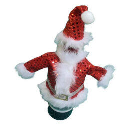 HSD Champagne Bottle Santa Jacket & Hat Outfit - Festive Christmas Decoration For Holiday Parties & Celebrations - thumbnail 2