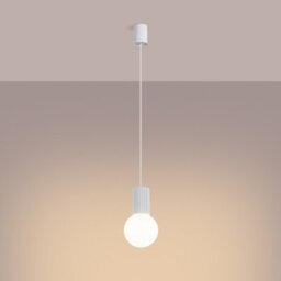 Luminosa Lighting Luminosa Halo Slim Pendant Ceiling Light White 1X G9 - thumbnail 2