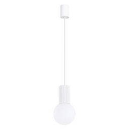 Luminosa Lighting Luminosa Halo Slim Pendant Ceiling Light White 1X G9 - thumbnail 1