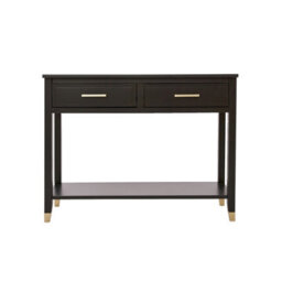 Cabinet Bits Palazzi 2 Drawer Console Table Black - thumbnail 2