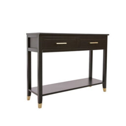 Cabinet Bits Palazzi 2 Drawer Console Table Black - thumbnail 3