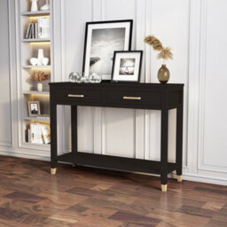 Cabinet Bits Palazzi 2 Drawer Console Table Black