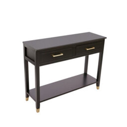 Cabinet Bits Palazzi 2 Drawer Console Table Black - thumbnail 4