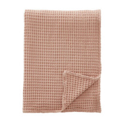 Pineapple Elephant Jaipur Chunky Waffle Cotton 150X200Cm Blanket Throw Pink - thumbnail 5