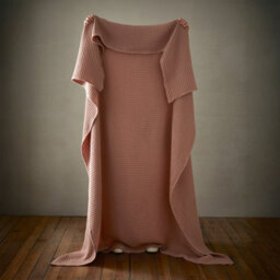 Pineapple Elephant Jaipur Chunky Waffle Cotton 150X200Cm Blanket Throw Pink - thumbnail 2