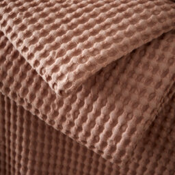Pineapple Elephant Jaipur Chunky Waffle Cotton 150X200Cm Blanket Throw Pink - thumbnail 3