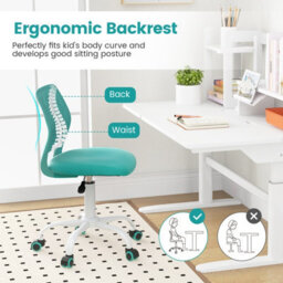 Gainoom Kids Green Desk Chair Ergonomic Adjustable Children Study Chair - thumbnail 8