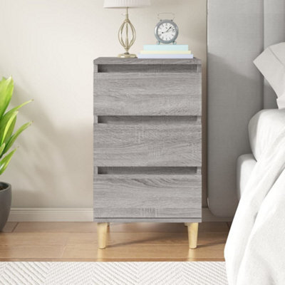 Berkfield Bedside Cabinet Grey Sonoma 40X35X70 Cm Engineered Wood - image 1