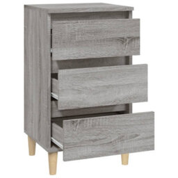 Berkfield Bedside Cabinet Grey Sonoma 40X35X70 Cm Engineered Wood - thumbnail 7
