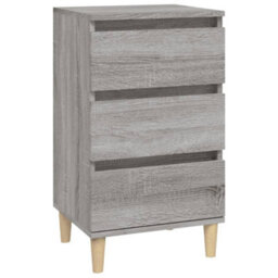 Berkfield Bedside Cabinet Grey Sonoma 40X35X70 Cm Engineered Wood - thumbnail 2