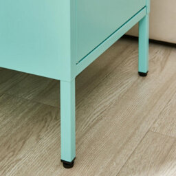 Furniturebox Uk Teksi 1 Door Light Blue Metal Locker Bedside Table - thumbnail 6