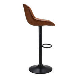 Living And Home Bar Stool Set Of 2 Pu Leather Counter Swivel Height Bar Stools Chair For Pub Dining Room - thumbnail 3