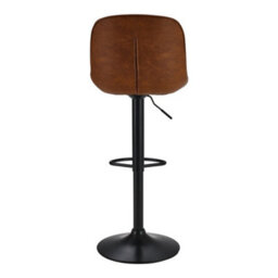 Living And Home Bar Stool Set Of 2 Pu Leather Counter Swivel Height Bar Stools Chair For Pub Dining Room - thumbnail 4