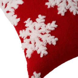Living And Home Snowflake Pattern Set Of 2 Christmas Theme Decorative Throw Pillows Washable Soft Fluffy And Festive 45Cm W X 45Cm D - thumbnail 7
