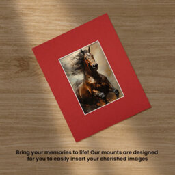 Ak Frames 12X10 Crimson Picture Mounts To Fit 6X4 Aperture Size - Mount Board Only (No Frame Included) - thumbnail 5
