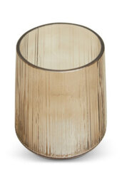 Orsina Smoked Brown Glass Vase, Minimalist Flower Vase, Decorative Glass Vase, Small Flower Vase For Living Room - thumbnail 5