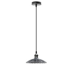 Ledsone Vintage Industrial Single Hanging Metal Ceiling Light E27 Base For Kitchen Living Room Dining Hallway Office Cafe - thumbnail 1