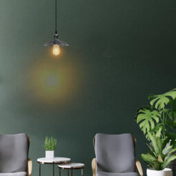 Ledsone Vintage Industrial Single Hanging Metal Ceiling Light E27 Base For Kitchen Living Room Dining Hallway Office Cafe - thumbnail 7