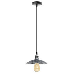 Ledsone Vintage Industrial Single Hanging Metal Ceiling Light E27 Base For Kitchen Living Room Dining Hallway Office Cafe - thumbnail 4