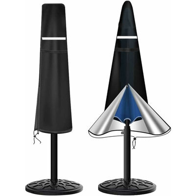 Black 175X30X35Cm Triangular Shade Sail Waterproof Uv Resistant - image 1