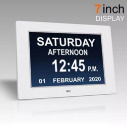 Radio Controlled Large Lcd Wall Clock For Dementia & Alzheimer Sufferers - thumbnail 1