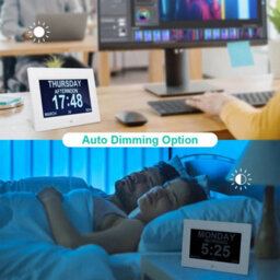 Radio Controlled Large Lcd Wall Clock For Dementia & Alzheimer Sufferers - thumbnail 6