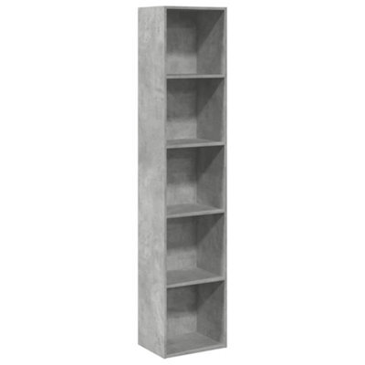 Berkfield Versatile Bookcase Concrete Grey 40X30X189 Cm Engineered Wood