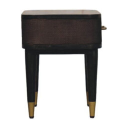 Artisan Furniture Solid Wood Belmont Bedside, 1-Drawer, With Legs, Dark Brown - thumbnail 8