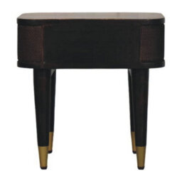 Artisan Furniture Solid Wood Belmont Bedside, 1-Drawer, With Legs, Dark Brown - thumbnail 9