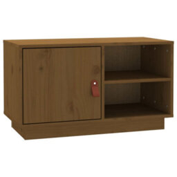 Berkfield Stylish Tv Cabinet Honey Brown 70X34X40 Cm Solid Wood Pine