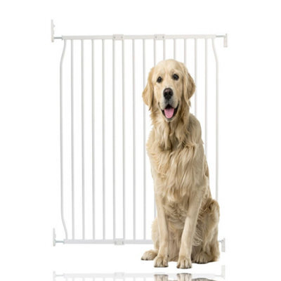 Bettacare Extra Tall Eco Screw Fit Pet Gate, White, 90Cm - 100Cm, Extra Tall Gate 100Cm In Height, Screw Fitted Dog Gate - image 1