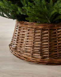 Werchristmas 70 Cm Brown Wicker Rattan Christmas Tree Collar - thumbnail 3