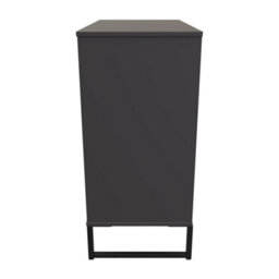 Beijing 4 Drawer Chest Of Drawers In Graphite (Ready Assembled) - thumbnail 2