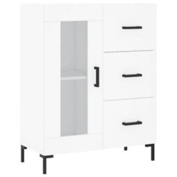 Berkfield Highboard White 69.5X34X180 Cm Engineered Wood - thumbnail 7