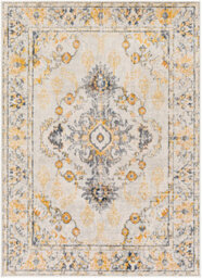 Livabliss Floransa-Vintage Beige Grey Blue Yellow Traditional Boho Living Dining Bedroom Rug 200 X 275 Cm Easy Care, Non Shedding - thumbnail 1