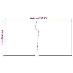 Berkfield Balcony Screen Brown And Black 400X90 Cm Poly Rattan - thumbnail 8